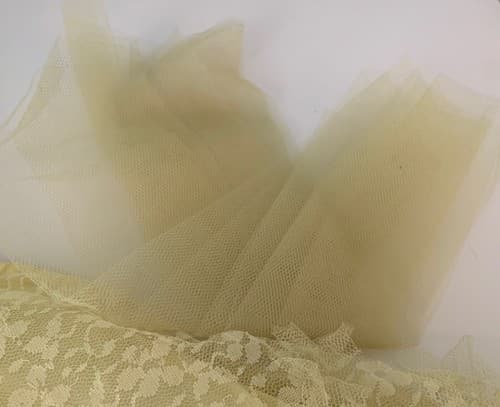 Vintage 1950’s Pastel Yellow Dress Pinup Bombshell Lace Petticoat Crinoline - Thumbnail 4