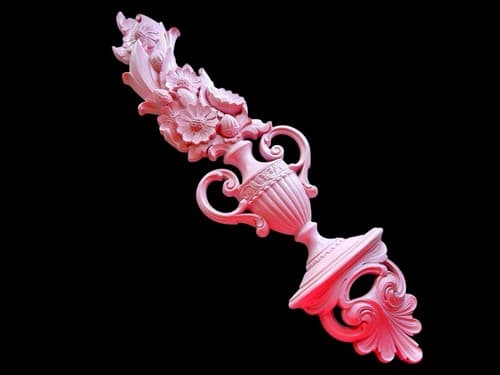 Vintage Pink Kitchen Wall Hanging English Cottage Core Fruits Flower Home Decor - Thumbnail 6