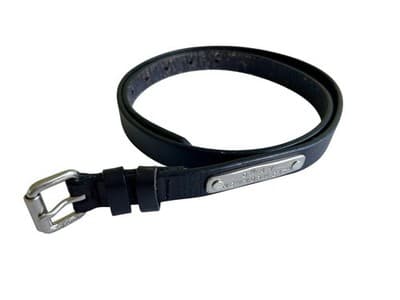 Vintage DKNY Black Belt Y2K Grunge Slouch Silver Logo Modern - Thumbnail 5