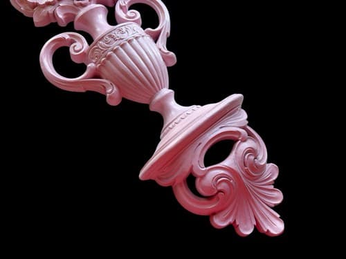 Vintage Pink Kitchen Wall Hanging English Cottage Core Fruits Flower Home Decor - Thumbnail 5