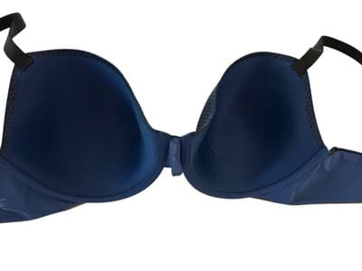 Maidenform 38D Navy Blue Bra Soft Smooth Cups Comfort Lingerie - Thumbnail 6