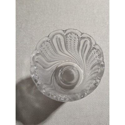 Antique EAPG McKee Doric Feather Creamer & Open Sugar Set Manganese UV Glow ASIS - Thumbnail 8