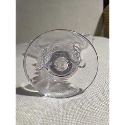 Vintage Imperial Glass Fan Vase Candlewick with a Beaded Rim and Sides - Thumbnail 5