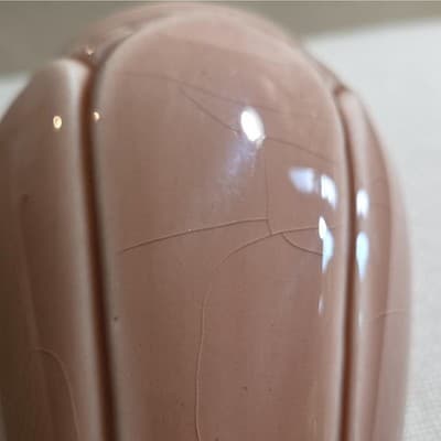 Vintage Rookwood Pottery Lotus Leaf Vase Shape 2090 Factory Second As Is 4.5" - Thumbnail 5