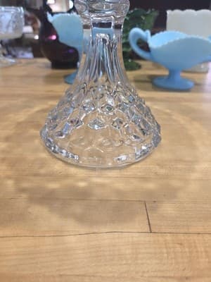Vintage Fostoria American Clear Glass Pedestal Cake Stand Round Salver 10 Inch - Thumbnail 6