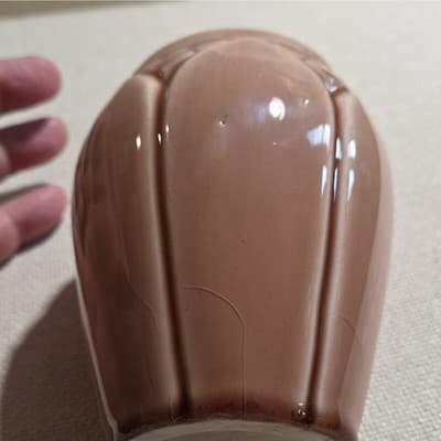 Vintage Rookwood Pottery Lotus Leaf Vase Shape 2090 Factory Second As Is 4.5" - Thumbnail 8