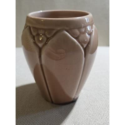 Vintage Rookwood Pottery Lotus Leaf Vase Shape 2090 Factory Second As Is 4.5" - Thumbnail 3