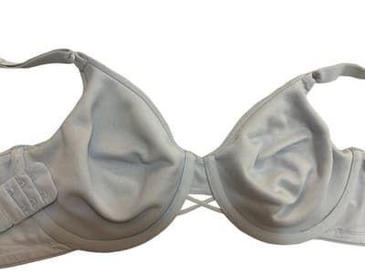 Vanity Fair Blue Bra Lingerie 38C Soft Pastel Lace - Thumbnail 2