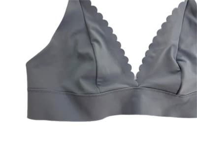 Medium Victorias Secret Bra Bralette Scalloped Trim Triangle Modern Lingerie - Thumbnail 3