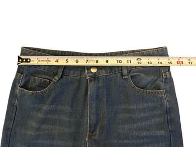 Vintage 1960’s Women’s Flare Leg Blue Jeans Boho Bohemian Soft Denim Pants - Thumbnail 4