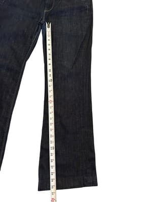 Size 32 7 For All Mankind Women’s Flare Leg Dark Denim Jeans Ginger Style - Thumbnail 6