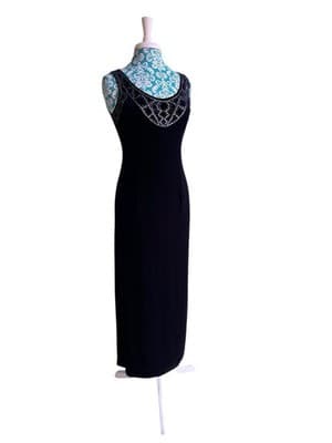 Adriana Papell Velvet Dress & Jacket Set Suit Christmas Evening Maxi Sequin Bead - Thumbnail 15