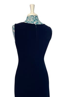 Adriana Papell Velvet Dress & Jacket Set Suit Christmas Evening Maxi Sequin Bead - Thumbnail 16
