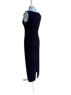 Adriana Papell Velvet Dress & Jacket Set Suit Christmas Evening Maxi Sequin Bead - Thumbnail 14
