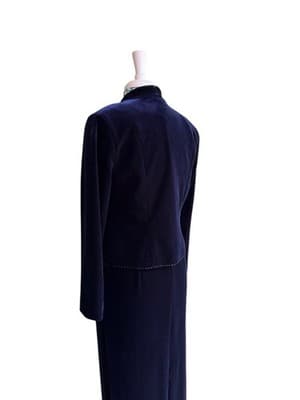 Adriana Papell Velvet Dress & Jacket Set Suit Christmas Evening Maxi Sequin Bead - Thumbnail 9