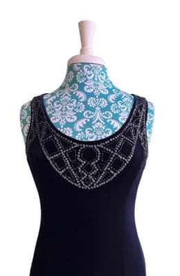 Adriana Papell Velvet Dress & Jacket Set Suit Christmas Evening Maxi Sequin Bead - Thumbnail 19