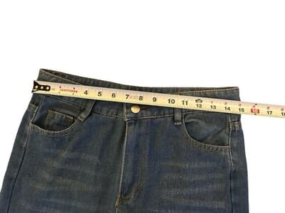 Vintage 1960’s Women’s Flare Leg Blue Jeans Boho Bohemian Soft Denim Pants - Thumbnail 5