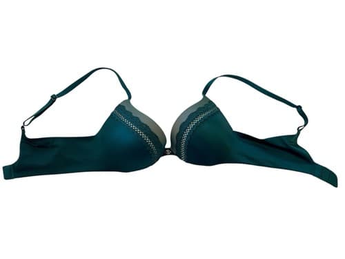 Victorias Secret Bra Very Sexy 32B Teal Lingerie Green Push Up - Thumbnail 3