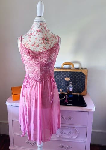 Small Avid Love Nighty Nightgown Lingerie Sleep Wear Panty Matching Set NWT - Thumbnail 8