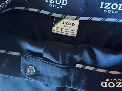 Size 4 Set Of Izod Golf Stretch Skorts Skirt Navy And Tan Preppy Shorts - Thumbnail 8