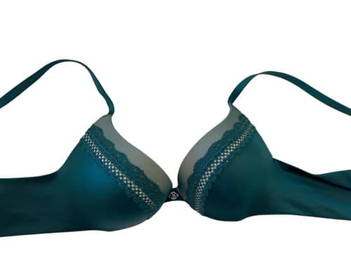 Victorias Secret Bra Very Sexy 32B Teal Lingerie Green Push Up - Thumbnail 4