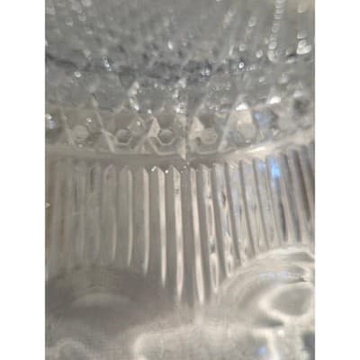 Vintage Bartlett Collins St Genevieve Glass Bowl Manhattan Thumbprint 8.5" - Thumbnail 4