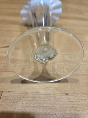 Vintage 1930s Jefferson Glass Opalescent Ruffled Rim Bud Vase Fenton Style - Thumbnail 4