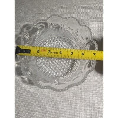Vintage Bartlett Collins St Genevieve Glass Bowl Manhattan Thumbprint 8.5" - Thumbnail 7