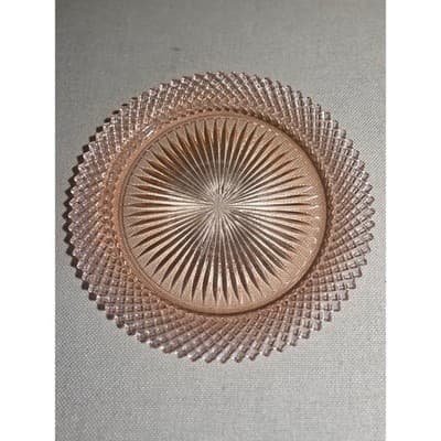 Vintage Pink Miss America Depression Glass Plates Set of 2 Dinner & Grill 10" - Thumbnail 5