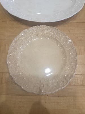 Vintage Pope Gosser Rose Point China Plates Platter Lot AS IS Crazed - Thumbnail 7