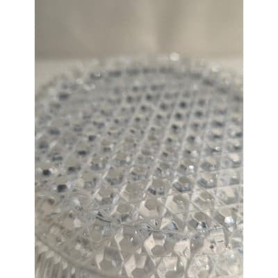 Vintage Bartlett Collins St Genevieve Glass Bowl Manhattan Thumbprint 8.5" - Thumbnail 5