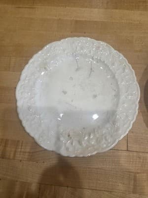 Vintage Pope Gosser Rose Point China Plates Platter Lot AS IS Crazed - Thumbnail 6
