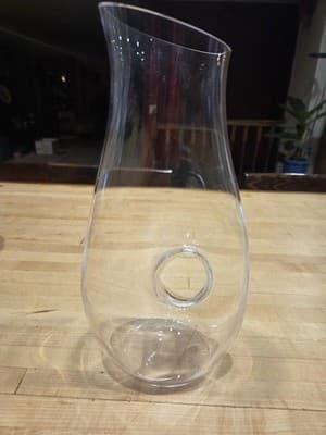 Lenox Tuscany Classics Pierced Crystal Pitcher Clear Donut Hole Decanter 12" - Thumbnail 8