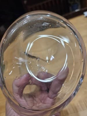 Lenox Tuscany Classics Pierced Crystal Pitcher Clear Donut Hole Decanter 12" - Thumbnail 3