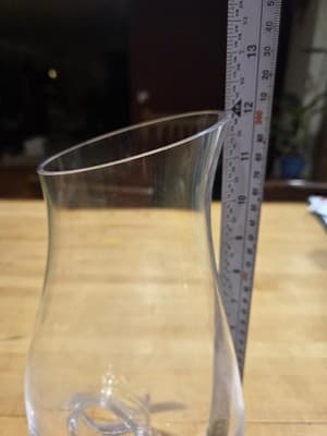 Lenox Tuscany Classics Pierced Crystal Pitcher Clear Donut Hole Decanter 12" - Thumbnail 2