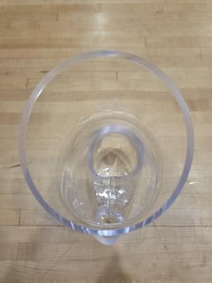 Lenox Tuscany Classics Pierced Crystal Pitcher Clear Donut Hole Decanter 12" - Thumbnail 4
