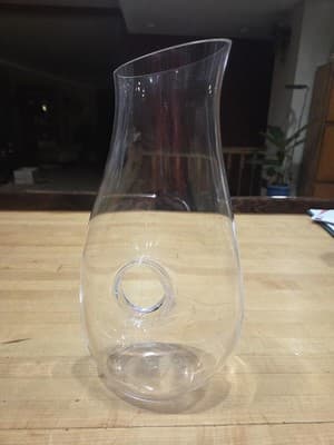 Lenox Tuscany Classics Pierced Crystal Pitcher Clear Donut Hole Decanter 12" - Thumbnail 6