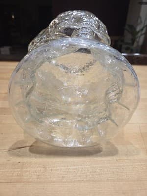 Vintage Fenton White Opalescent Glass Bell Whitton Pattern West Virginia 6.5" - Thumbnail 3