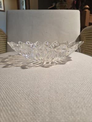 Federal Glass Iridescent Petal Rim Plate 8 Inch Vintage Pressed Glass - Thumbnail 2