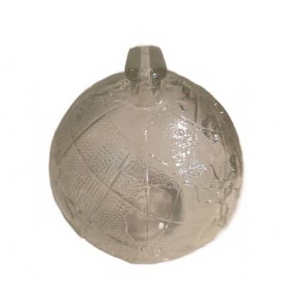 Vintage Clear Glass Globe Coin Bank Embossed World Map Still Bank 4” - Thumbnail 4