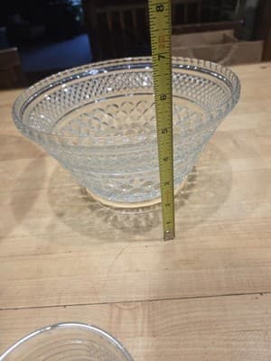 Vintage Anchor Hocking Wexford Glass Punch Bowl Set 18 Cups Hooks Ladle Base - Thumbnail 6