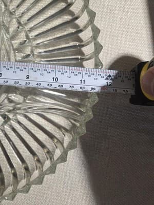 Vintage Clear Pressed Glass Scalloped 11" Serving Plate Platter - Thumbnail 4
