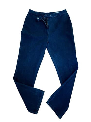 Vintage Y2K J Crew High Waisted Jeans Great Flattering Fit Waist 32” Dark Wash - Thumbnail 10
