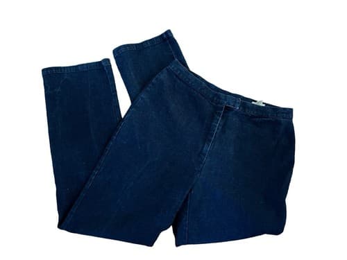 Vintage Y2K J Crew High Waisted Jeans Great Flattering Fit Waist 32” Dark Wash - Thumbnail 13