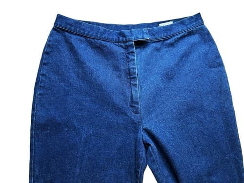 Vintage Y2K J Crew High Waisted Jeans Great Flattering Fit Waist 32” Dark Wash - Thumbnail 5