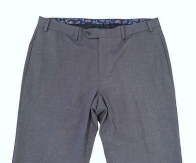 36x30 Men’s RALPH LAUREN Gray Modern Fit Slacks Tapered Leg Pants Flat Front - Thumbnail 6