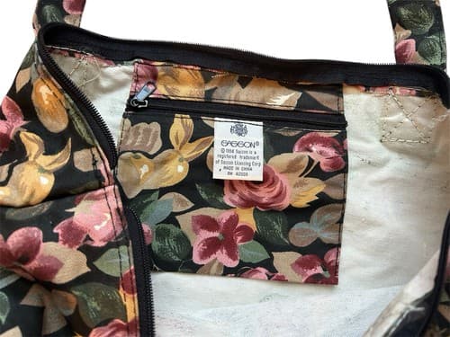 Vintage Sasson Large Floral Tote 1990’s Grunge Boho Prairie Peasant Slouch Bag - Thumbnail 4