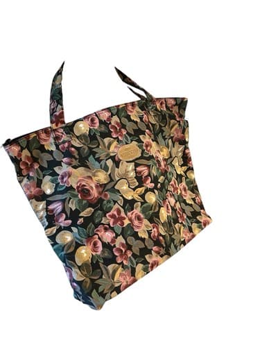 Vintage Sasson Large Floral Tote 1990’s Grunge Boho Prairie Peasant Slouch Bag - Thumbnail 3