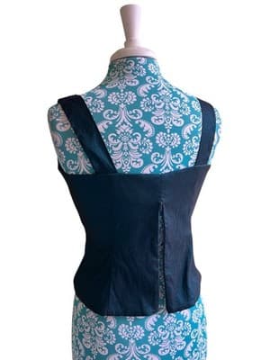 Carol Lin JR Nites Teal Jacket Top Camisole SET Evening Glam Holiday Christmas - Thumbnail 3