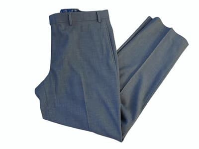 36x30 Men’s RALPH LAUREN Gray Modern Fit Slacks Tapered Leg Pants Flat Front - Thumbnail 3